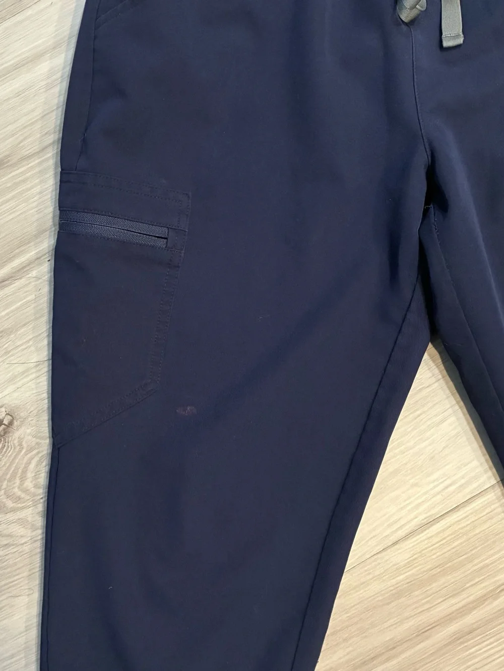 Figs womens Jogger Pants in Navy Blue with Drawstring